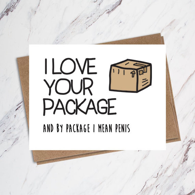 Funny Valentine Card for Him Package Valentine Card Dirty | Etsy