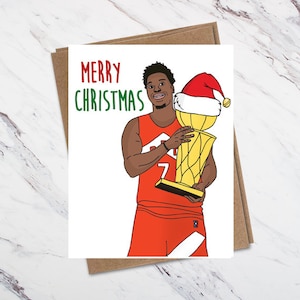 Carte de Noel des Raptors de Toronto