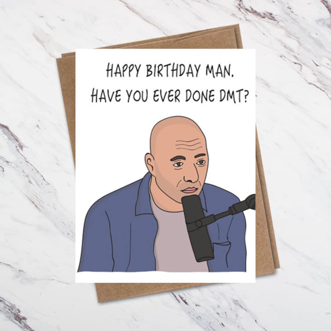 Joe Rogan Birthday Card, Joe Rogan Greeting Card, JRE Card - Etsy
