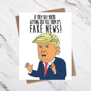 Carte d'anniversaire Trump