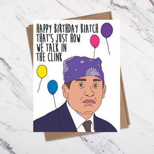 Carte d'anniversaire Michael Scott