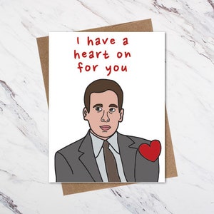 Michael Scott Valentine, Michael Scott Love Card, Office Valentine Card, Valentines Card