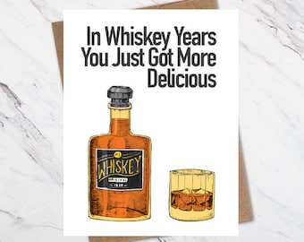 In whiskyjaren heb je zojuist een heerlijke, grappige verjaardagskaart voor hem gekregen, verjaardagscadeau voor whiskyliefhebber
