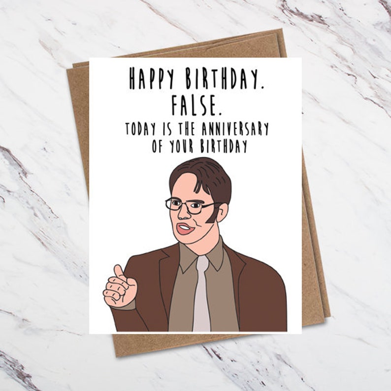 Dwight Schrute Birthday Card | Etsy