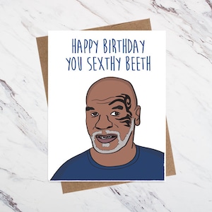 Carte d’anniversaire Mike Tyson, Joyeux anniversaire You Sexthy Beeth