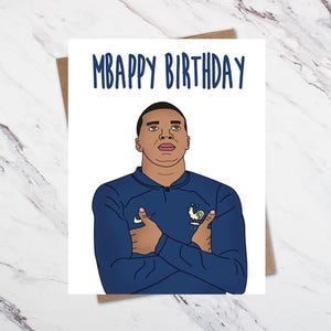 Carte d'anniversaire de Kylian Mbappé