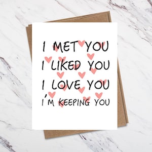 Carte d’amour, carte mignonne d’anniversaire
