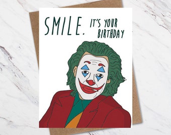 The Joker Birthday Card