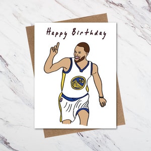 Carte d’anniversaire Steph Curry