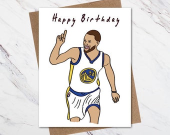 Steph Curry Birthday Card