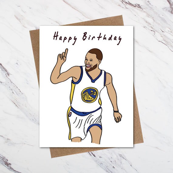 Steph Curry Birthday Card