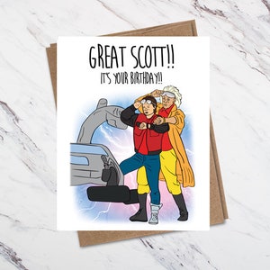 Back To The Future Birthday Card