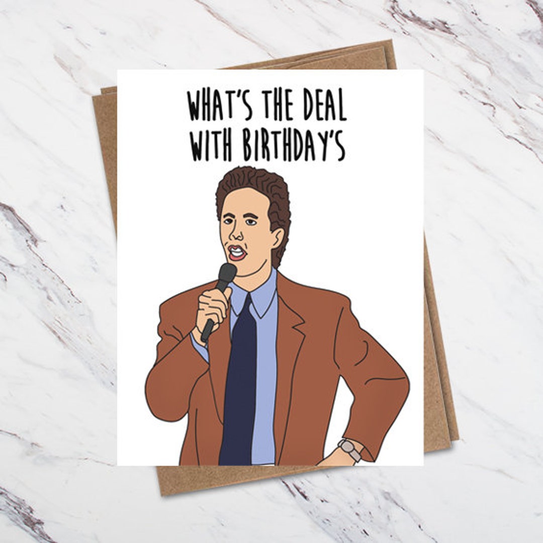 Jerry Seinfeld Birthday Card - Etsy