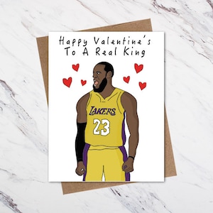 Lebron James Valentinstag Karte