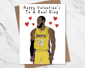 Lebron James Valentine Card, Valentines Card