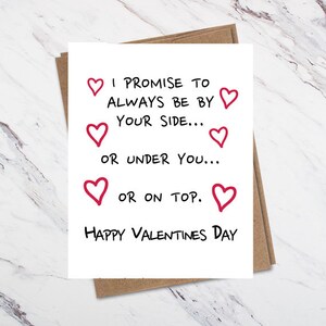 Carte de Valentine de promesse, carte mignonne de Valentine