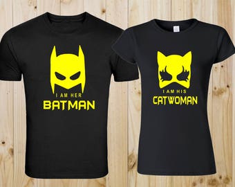 matching superhero shirts for couples