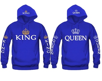 King Queen Hoodie Etsy