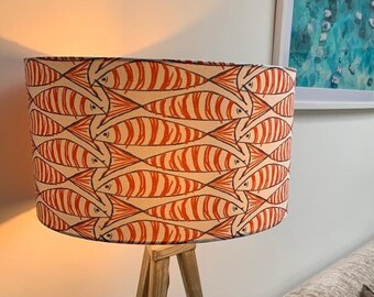 Coastal MACKEREL Design Handmade Lampshade