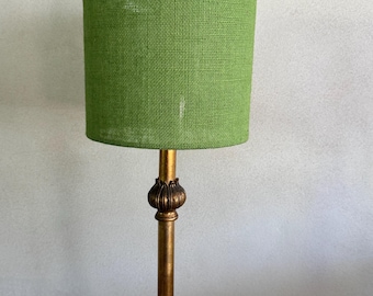 Natural Hessian - Grass - Handmade Lampshade