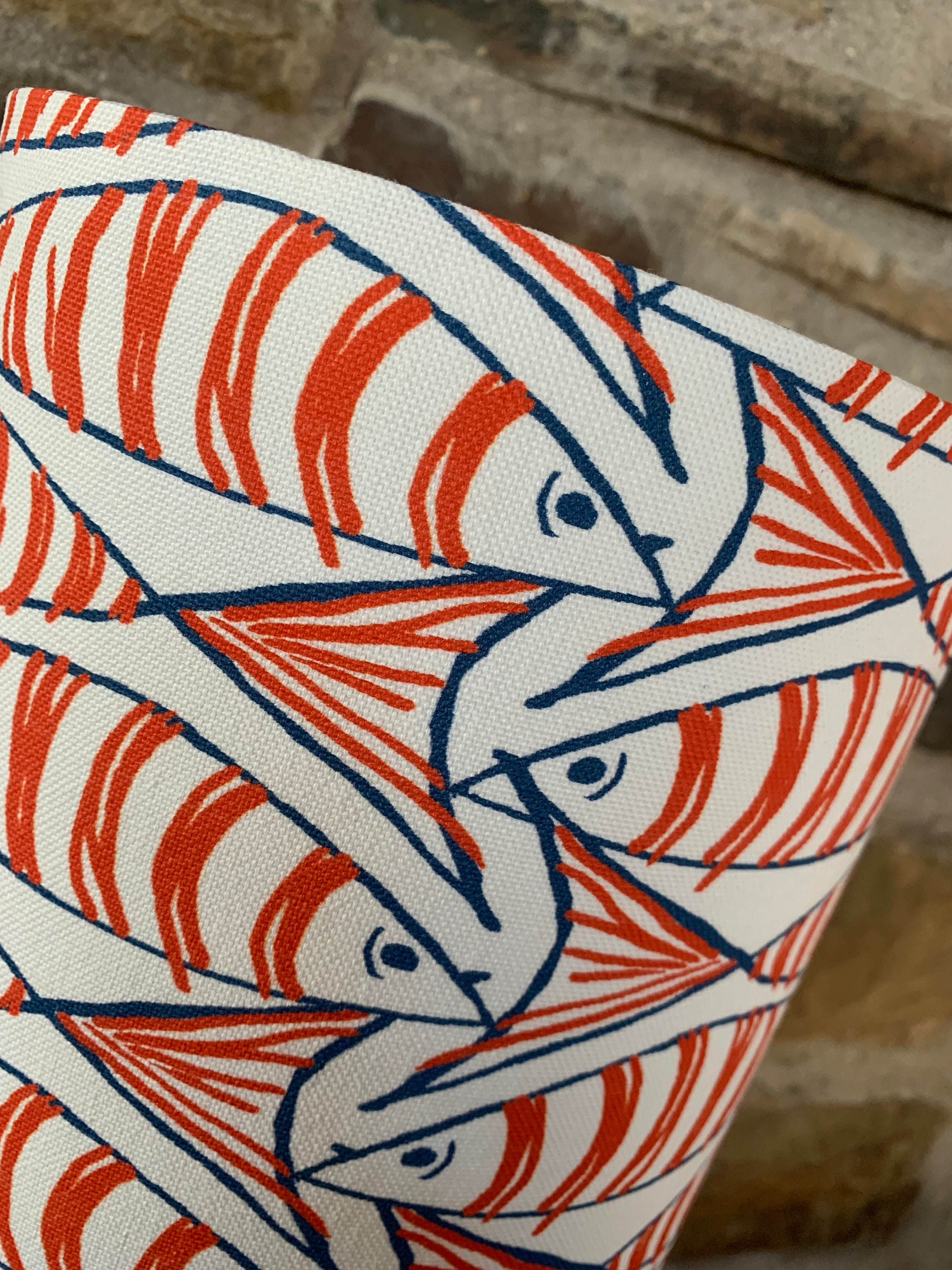 Coastal MACKEREL Design Handmade Lampshade - Etsy UK