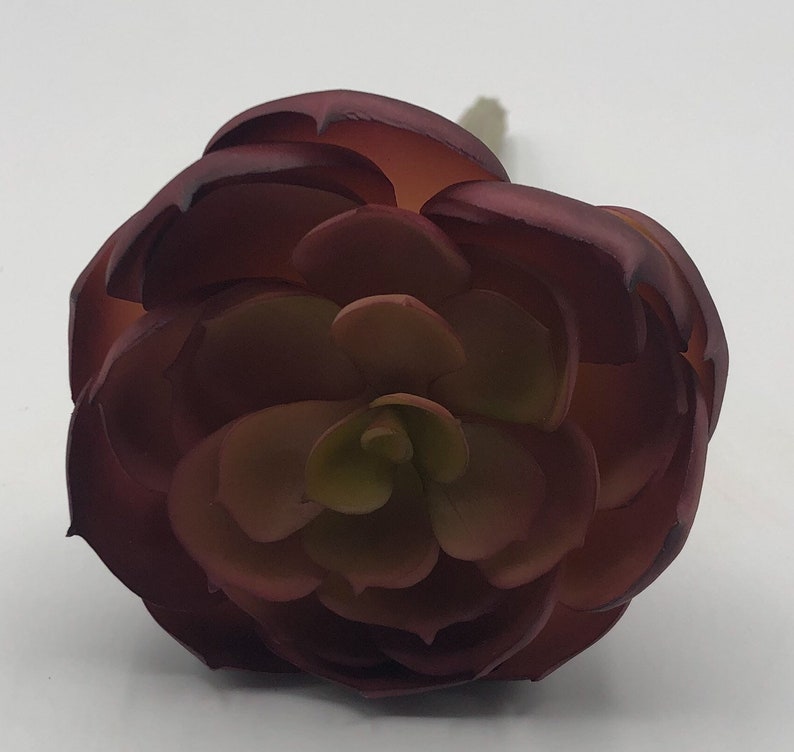 Artificial Rust Echeveria Succulent