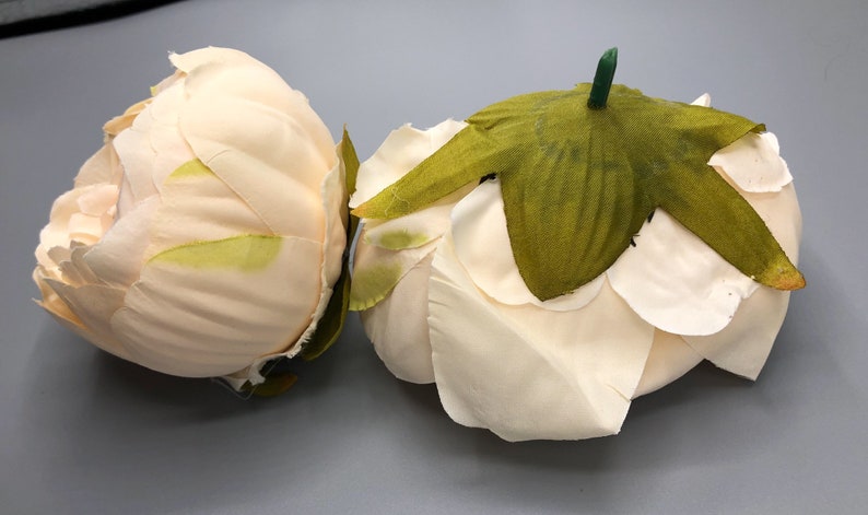 Artificial Ivory Peony Flower Head