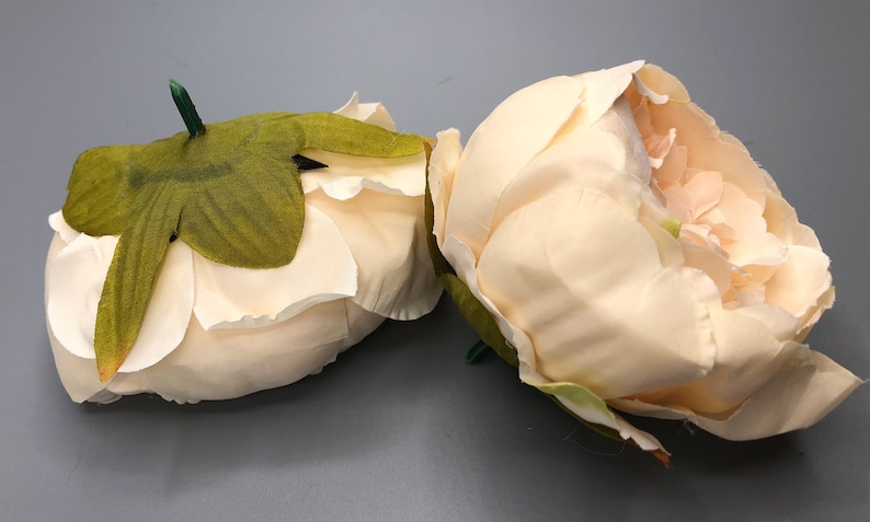 Artificial Ivory Peony Flower Head