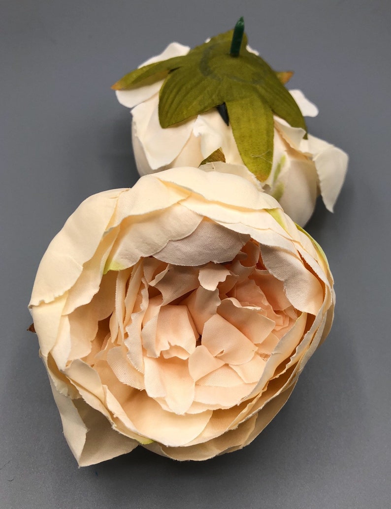 Artificial Ivory Peony Flower Head