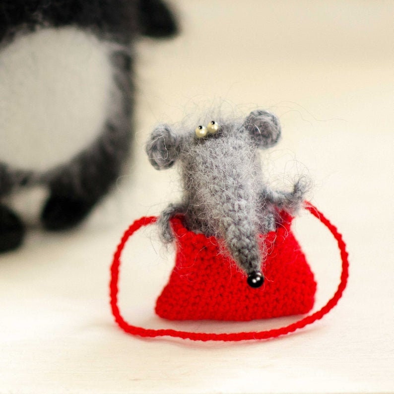 Mouse toy crochet pattern amigurumi crochet muose pattern Etsy