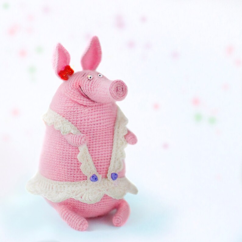 Pig pattern amigurumi pig toys piglet pattern crochet animals Etsy