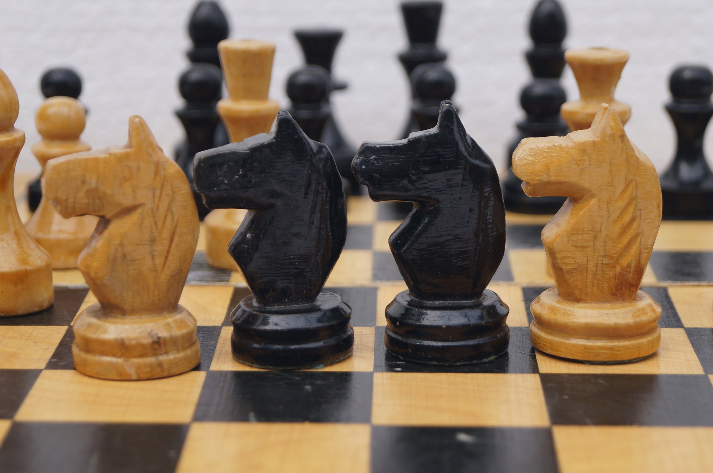 Scacchi sovietici scacchi di legno vintage dell'URSS Etsy