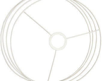 Lampenschirm Ringe Set / 30cm Durchmesser / 4-teilig / weiß / Rico Design
