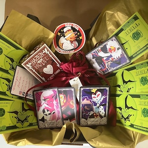 Coffret cadeau - Lucifer Hazbin Hotel Coin Merch World du serveur Hellaverse - Pièce 2024 - Et autres cadeaux