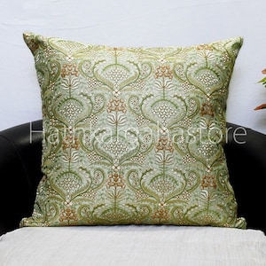 Embroidered Cushion Cover Handmade Embroidery Throw Pillow Decorative Home Decor Pillow Cover House Warming Bridal Shower Wedding Gift