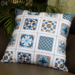 Ivoor Geborduurde Kussenhoes Decoratieve Home Decor Kussensloop Handgemaakt Borduurwerk Sierkussen House Warming Bruids Douche Huwelijkscade