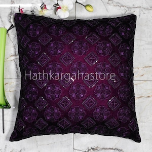 Fluwelen Kussenhoes Handgemaakte Geborduurde Sierkussen Aanpassen Decoratieve Home Decor Kussensloop House Warming Bruids Douche Huwelijksc