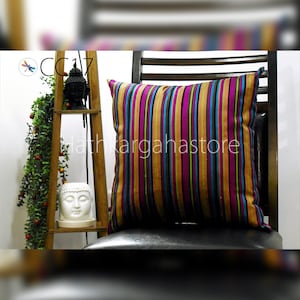 Dupioni Silk Cushion Cover Multi color Handmade Pure Silk Throw Pillow Cover Decorative Home Decor House Warming Bridal Shower Wedding Gift