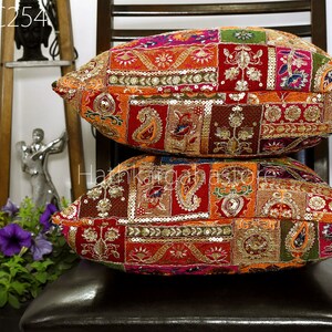 Embroidered Cushion Pillowcase Cover Handmade Embroidery Throw Pillow Cover Square Decorative Home Decor Pillow Cover