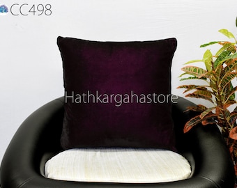 Wine Velvet Cushion Cover Square | Handmade Throw Pillow | Luxury Home Decor Double Sided Pillowcases | Customized Wedding Gift for Her Him