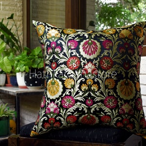Brocade Silk Handmade Cushion Cover 16*16  Decorative Car Throw Pillow Cover Lumbar Pillowcases luxury Home Decor House Warming Wedding Gift