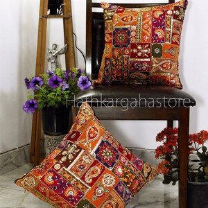 Handmade Luxury Home Decor House Warming Gift Embroidery Cushion Cover Embroidered Square Cushion Cover