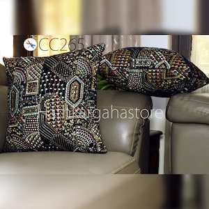 Velours housse de coussin brodé à la main jeter oreiller personnaliser décoratif oreiller maison réchauffement douche nuptiale cadeau de