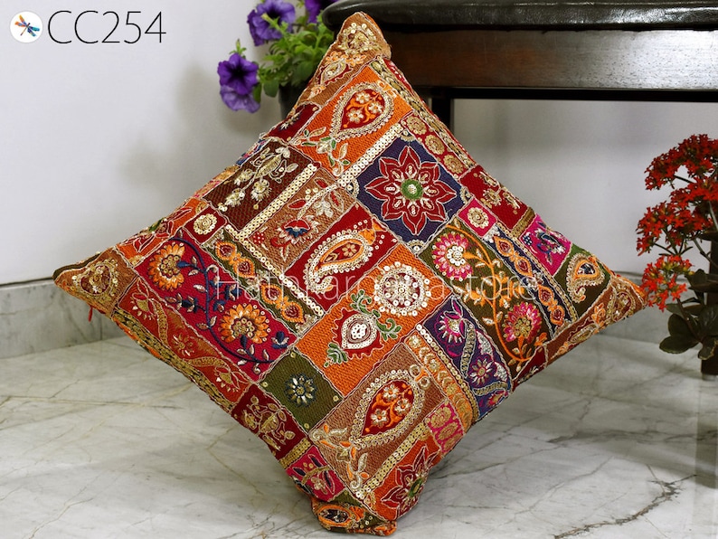 Embroidered Cushion Cover Pillow Cover Luxury Home Decor Entryway Pillows