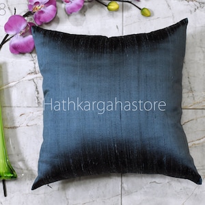 Stelen Grijze Dupioni Zijden Kussenhoes Handgemaakt Kussen Decoratief Home Decor Pure Zijden Kussensloop Huis Opwarming Bruids Douche Huwe