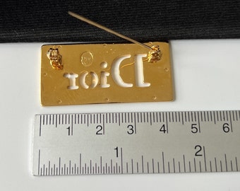 CHRISTIAN DIOR Vintage Dior Logo Brooch - Etsy