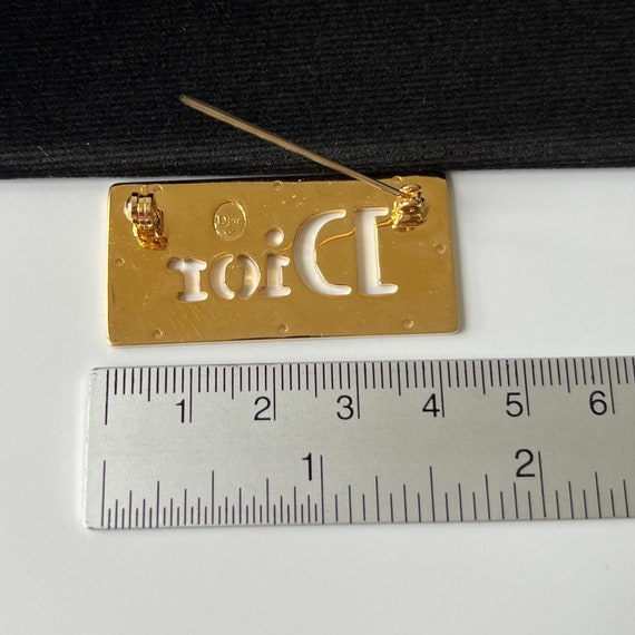 CHRISTIAN DIOR Vintage Dior Logo Brooch - Etsy