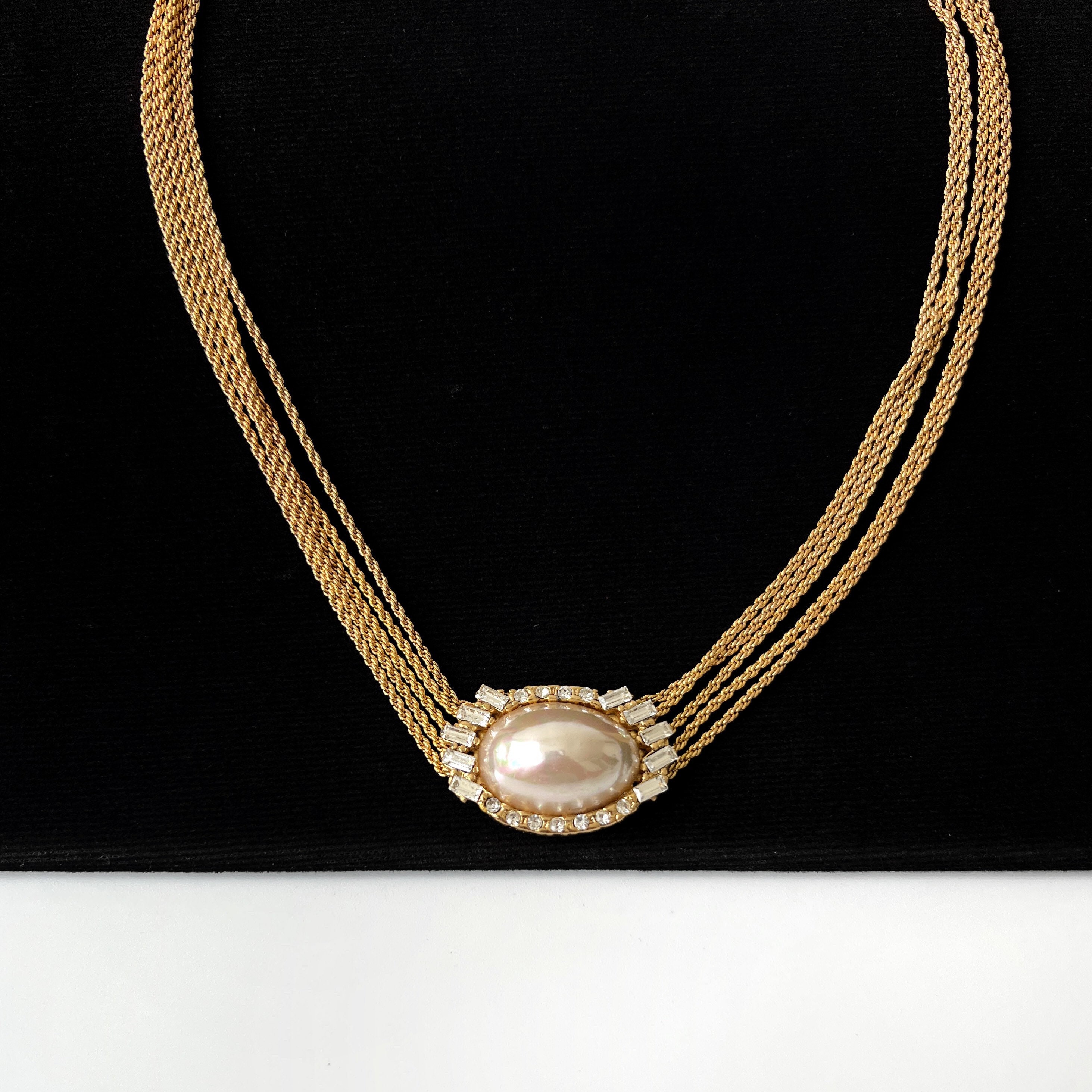 Dior Necklace with Crystal and Pearl UK