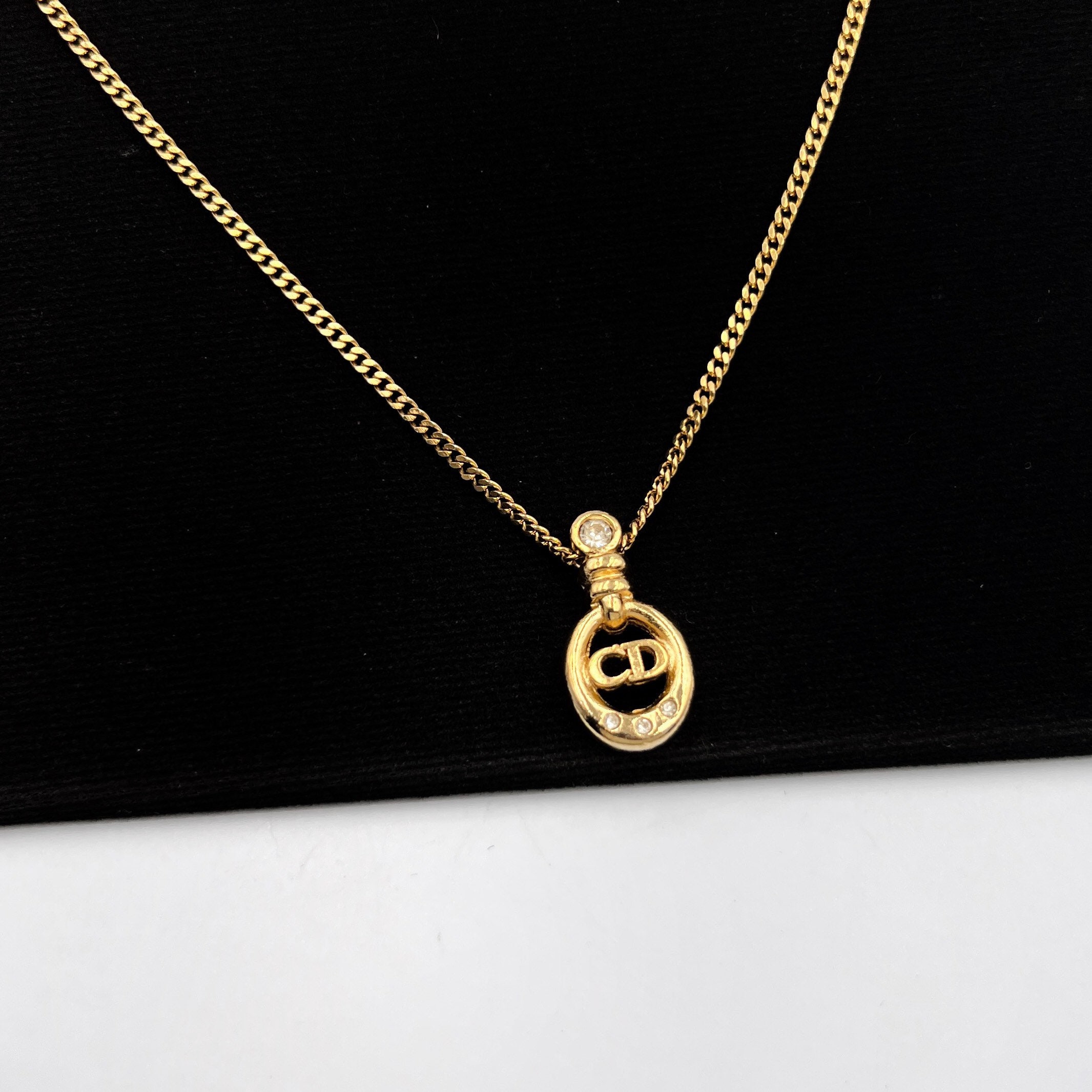 Christian dior cd necklace sale