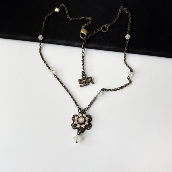 SONIA RYKIEL Vintage Chain Link Choker Necklace - image 1